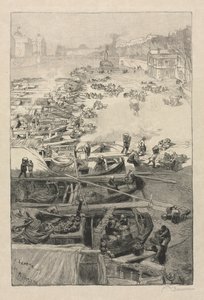 Aankomst van Aardappelen bij het Stadhuis, 1883