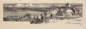 Fontainebleau Bos: Vallei van de Solle door Auguste Louis Lepère