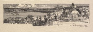 Fontainebleau Bos: Vallei van de Solle La Forêt de Fontainebleau: La Vallée de la Solle, 1890 door Auguste Louis Lepère