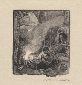 Fontainebleau Bos: Maaltijd van de Houthakkers, 1890