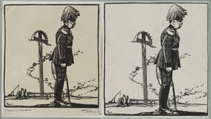 De Keizer van Oostenrijk, 1914 door Auguste Louis Lepère