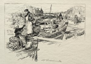 De appelmarkt, nr. 1 door Auguste Louis Lepère