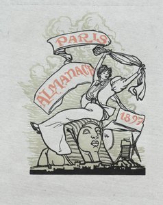 Parijs Almanak, 1897: Achteromslag, 1897 door Auguste Louis Lepère