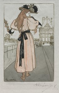 Parijs Almanak, 1897: Lente door Auguste Louis Lepère