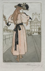 Parijs Almanak, 1897: Lente door Auguste Louis Lepère