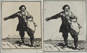 Russische boer door Auguste Louis Lepère