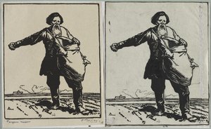 Russische boer, 1914 door Auguste Louis Lepère