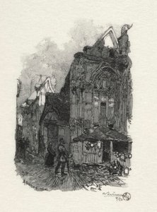 Rouen Illustré: Saint Etienne des Tonneliers door Auguste Louis Lepère