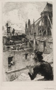 Op de daken bij de Notre Dame
