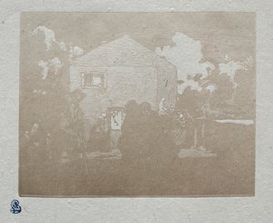 De Bedelaars bij het Laatste Huis door Auguste Louis Lepère