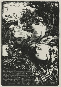 De centaur door Auguste Louis Lepère