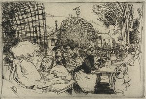 De twee gebochelden door Auguste Louis Lepère