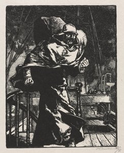 De Oorlog van 1914. Eerste Serie. Keizer Wilhelm in Woede door Auguste Louis Lepère