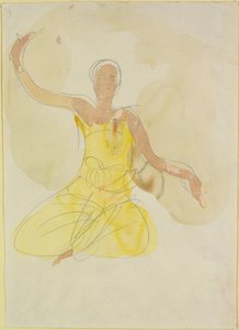 Tänzerin des Königlichen Kambodschanischen Balletts door Auguste Rodin