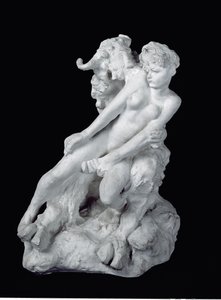 Faun en Nimf, ca. 1886 door Auguste Rodin