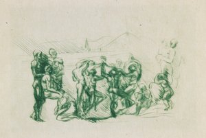La Ronde, c.1883-84 door Auguste Rodin