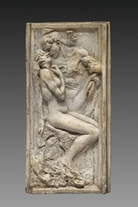 Minnaars (Les amants), ca. 1880-85 (origineel model) (gips gevernist lichtbruine kleur)