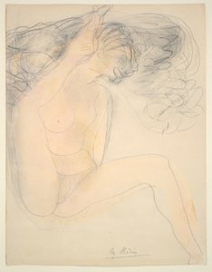 Naakt - Hiel op Oor door Auguste Rodin