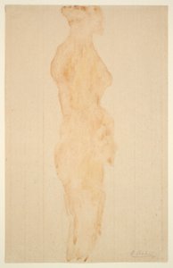 Naakt staand, zijaanzicht door Auguste Rodin