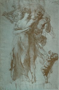 Potloodtekening door Auguste Rodin, ca. 1860-1906, 1906-7