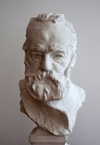 Portret in buste van Victor Hugo (1802-1885). Gips door Auguste Rodin (1840-1917). door Auguste Rodin