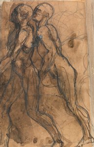 De Schimmen naderen Dante en Vergilius door Auguste Rodin