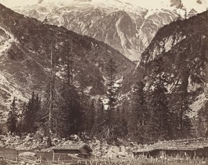 Chalet de Handeck, Hasli-vallei, Kanton Bern, Zwitserland, ca. 1860