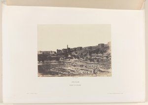 Bekken van Birket-es-Soultan buiten de oude stadsmuur van Jeruzalem