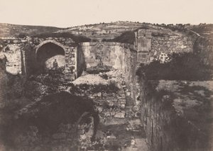 Jérusalem: Église de Sainte Marie Madeleine (Jeruzalem: Kerk van de Heilige Maria Magdalena),1854 (foto) door Auguste Salzmann