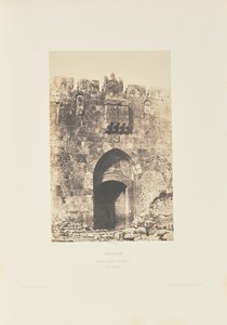 Jeruzalem. Sint-Stefanuspoort. Buitenaanzicht door Auguste Salzmann