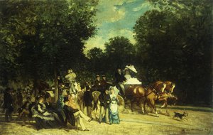 Een dag in het park, 1875 door Auguste de Molins