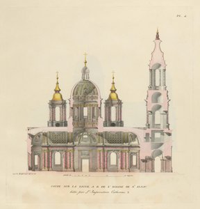 De Sint-Isaacskathedraal, 1820 door Auguste de Montferrand