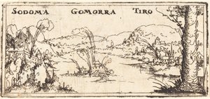 Landschap met Drie Brandende Steden: Sodom, Gomorra en Tyrus