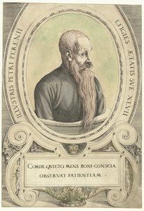 Portret van Peter Perényi door Augustin Hirschvogel