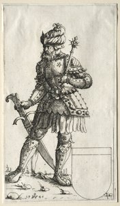 Sigismund II, Koning van Polen, 1546 door Augustin Hirschvogel