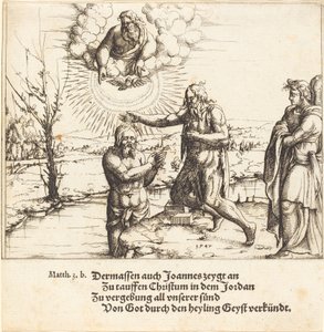 De Doop van Christus, 1547 door Augustin Hirschvogel