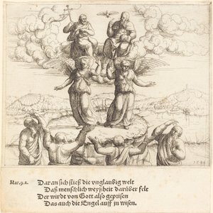 De transfiguratie door Augustin Hirschvogel