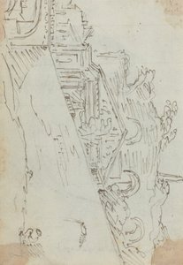 Oude Ruïnes aan de Oever van de Tiber door Augustin Pajou