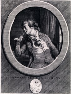 Reken op mijn eden!, 1789 door Augustin de Saint Aubin