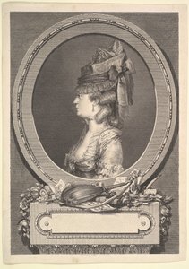 Portret van Adrienne-Sophie Markiezin de ***