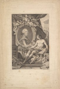 Portret van Louis-Philippe, hertog van Orléans door Augustin de Saint Aubin