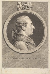 Portret van P. A. Caron de Beaumarchais, 1773