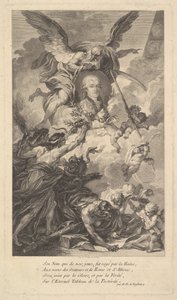 Portret van Simon-Nicolas-Henri Linguet door Augustin de Saint Aubin