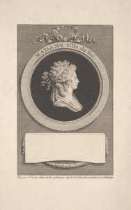 Portret van Hare Koninklijke Hoogheid Madame, Hertogin van Angoulême, dochter van Lodewijk XVI, 1791 door Augustin de Saint Aubin