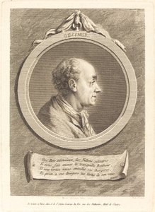 Salomon Gessner door Augustin de Saint Aubin after Vivant Denon
