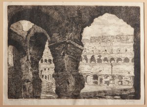 Rome, de Bogen van het Colosseum door Augusto Baracchi