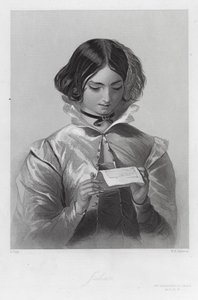 Julia, een personage in De twee heren van Verona (gravure)