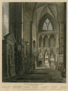 Ingang naar Poets Corner, Westminster Abbey, Londen