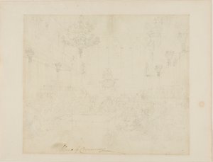 Studie voor House of Commons, uit Microcosm of London door Augustus Charles Pugin