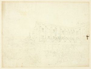 Studie voor Leaden Hall Market, van Microcosm of London